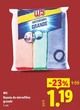 Lidl W5 bayeta de microfibra grande oferta