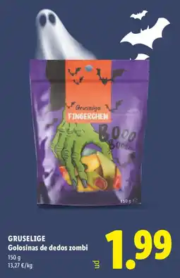 Lidl Gruselige Golosinas de dedos zombi oferta