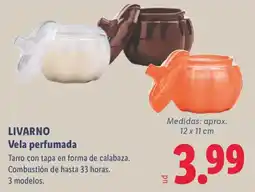 Lidl Livarno vela perfumada oferta