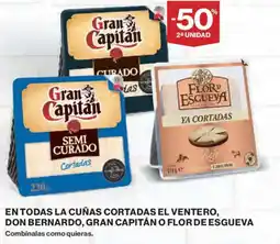 Hipercor Gran capitán cuñas cortadas oferta