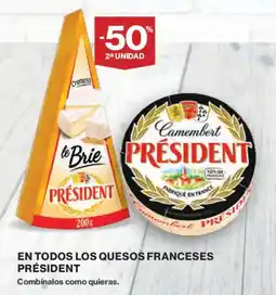 Hipercor President le Brie los quesos franceses oferta