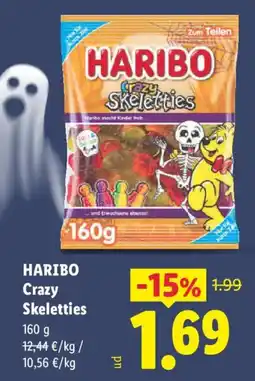 Lidl Haribo crazy skeletties oferta
