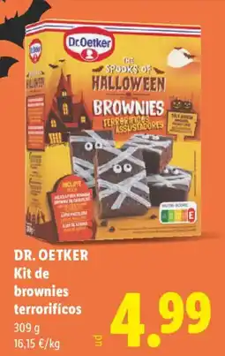 Lidl Dr. Oetker kit de brownies terroríficos oferta