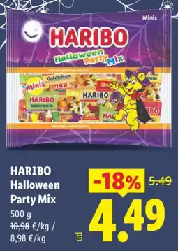 Lidl Haribo halloween party mix oferta