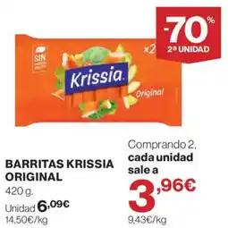 Hipercor Krissia barritas original oferta