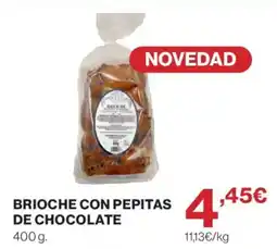 Hipercor Brioche con pepitas de chocolate oferta