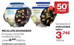 Hipercor Aguinamar mejillón oferta