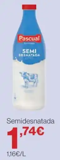 Hipercor Pascual semidesnatada oferta