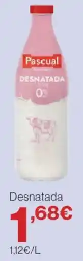 Hipercor Pascual desnatada oferta
