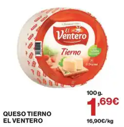 Hipercor El Ventero queso tierno oferta
