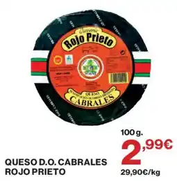 Hipercor Rojo Prieto queso d.o. cabrales oferta
