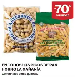 Hipercor Horno la Gañanía picos de pan oferta