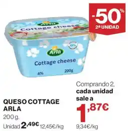 Hipercor Arla queso cottage oferta
