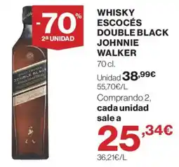 Hipercor johnnie walker double black oferta