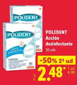 Lidl Polident acción desinfectante oferta