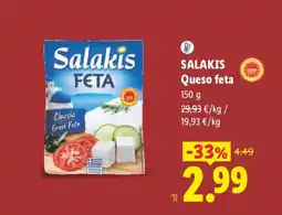 Lidl Salakis Queso feta oferta