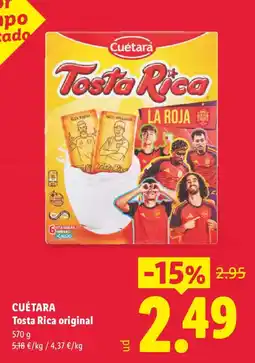 Lidl Cuétara Tosta Rica original oferta