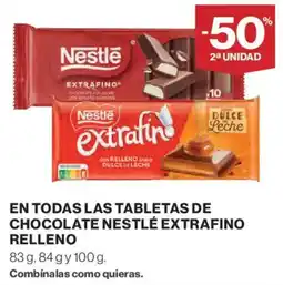 Hipercor Nestlé extrafino relleno oferta