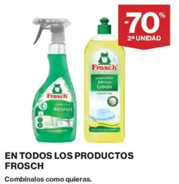 Hipercor Frosch productos de limpieza oferta
