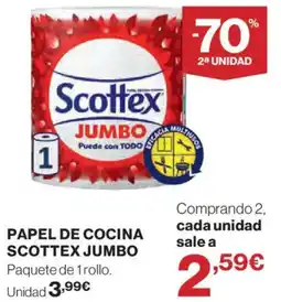 Hipercor Scottex papel de cocina jumbo oferta