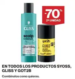 Hipercor Syoss Gliss Got2b oferta