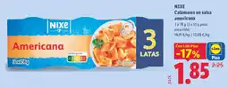 Lidl Nixe calamares en salsa americana oferta