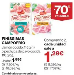 Hipercor Campo Frío Finíssimas oferta