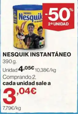 Hipercor Nesquik instantáneo oferta