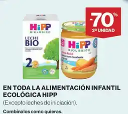 Hipercor Hipp la alimentacion infantil ecologica oferta