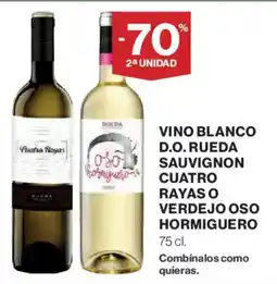 Hipercor Cuatro Rayas Verdejo Oso Hormiguero oferta
