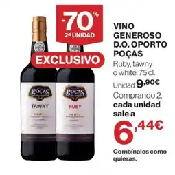 Hipercor Pocas vino generoso d.o. oporto oferta