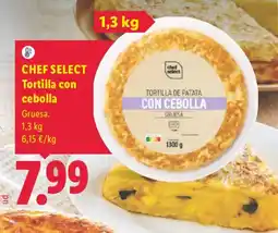 Lidl Chef Select tortilla con cebolla oferta