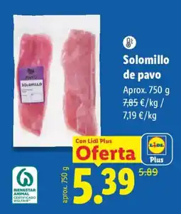Lidl Pavo solomillo oferta
