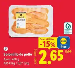 Lidl Lidl solomillo de pollo oferta