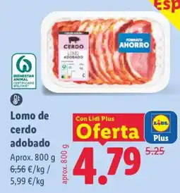 Lidl Lidl lomo de cerdo adobado oferta