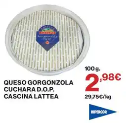Hipercor Cascina Lattea queso gorgonzola cuchara d.o.p. oferta