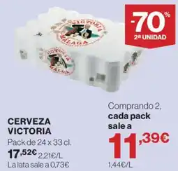 Hipercor Cerveza victoria oferta