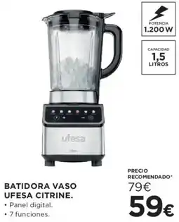 Hipercor ufesa batidora vaso citrine oferta