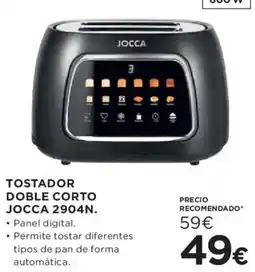 Hipercor Jocca tostador doble corto 2904n oferta