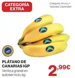 Hipercor Plátano de Canarias IGP oferta