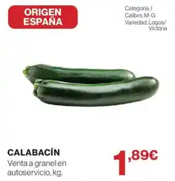 Hipercor Calabacín oferta