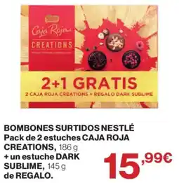Hipercor Nestlé bombones surtidos Caja Roja Creations oferta