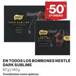 Hipercor Nestlé dark sublime oferta