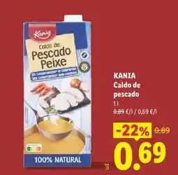 Lidl Kania caldo de pescado oferta