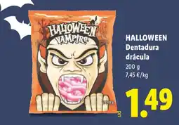 Lidl Halloween dentadura drácula oferta