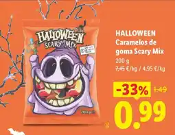 Lidl Halloween caramelo de goma Scary Mix oferta