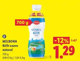 Lidl Milbona kéfir suave natural oferta
