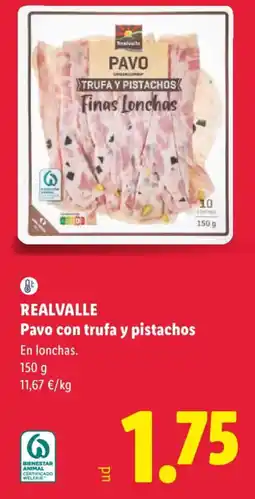 Lidl Realvalle Pavo con trufa y pistachos oferta