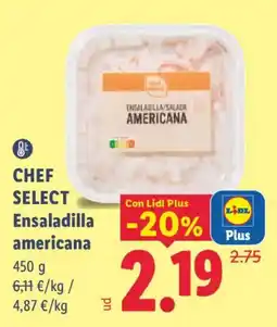 Lidl Chef Select ensaladilla americana oferta