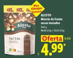 Lidl Alesto mezcla de frutos secos tostados oferta